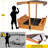 Aivituvin 47.2'' x 51.9'' Wood Square Sandbox with Cover