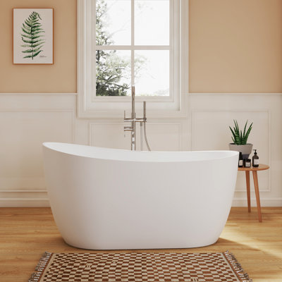Baignoire autoportante à surface solide de 51 po Fslefay