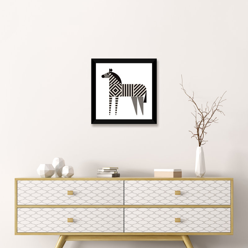 Animals, 24" H x 24" W x 1" D, Black Framed Fine Art Paper