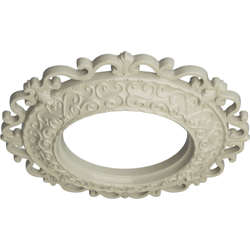 Médaillon de plafond H 13,25 po x l 13,25 po x P 1,125 Orrington, Jaune clair