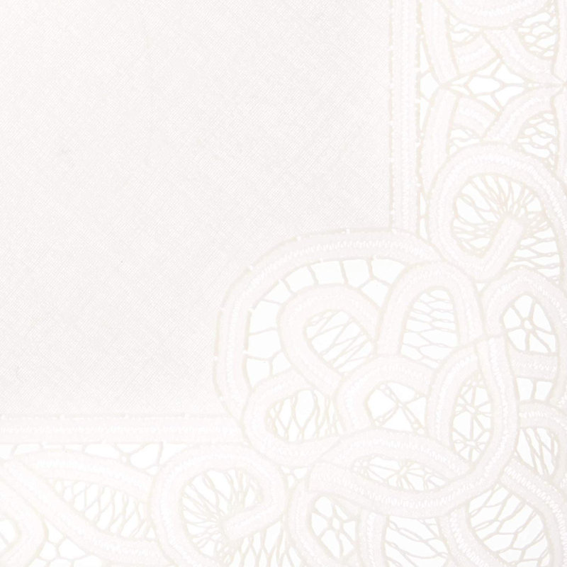 Huston Vinyl No Pattern Rectangle Placemat, Ivory
