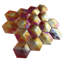 Aurora Glossy 3" x 3" Glass Hexagonal Mosaic Tile-1834716235