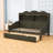 Twin Wooden Daybed with Integrated Storage Drawers and Shelving-1552993318