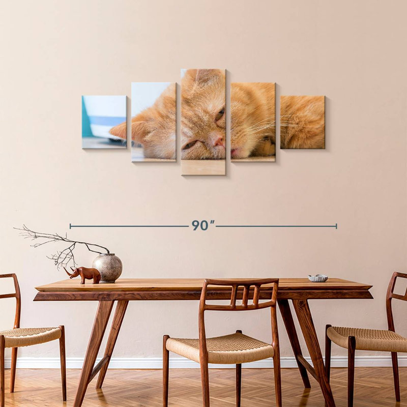 Sleeping Cat, 36" H x 80" W