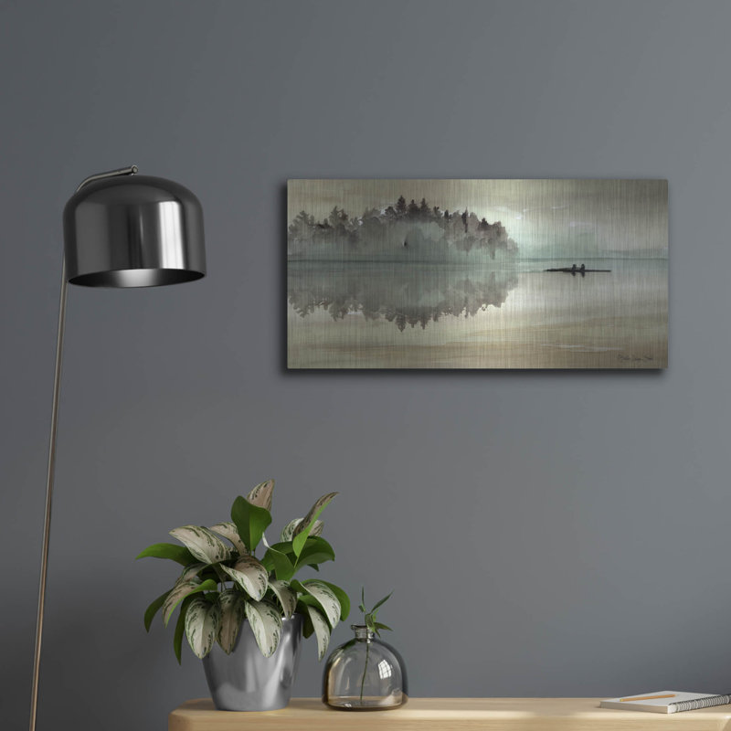 «Lake Fishing I» par Stellar Design Studio, H 12 po x l 24 po