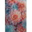 Tapis décoratif bleu et rose-800382693