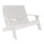 Causeuse double en plastique recyclé Byrnes-760292154