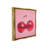 " Red Patterned Cherries Floater Frame " by RB-2015848538-2015848539