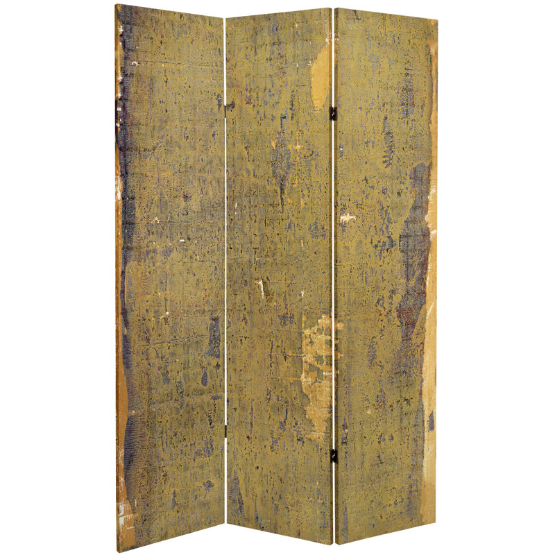 47.25'' 3 - Panel Folding Room Divider, Olive