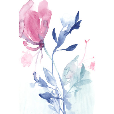 Fuchsia Sway II by Jennifer Goldberger - Painting