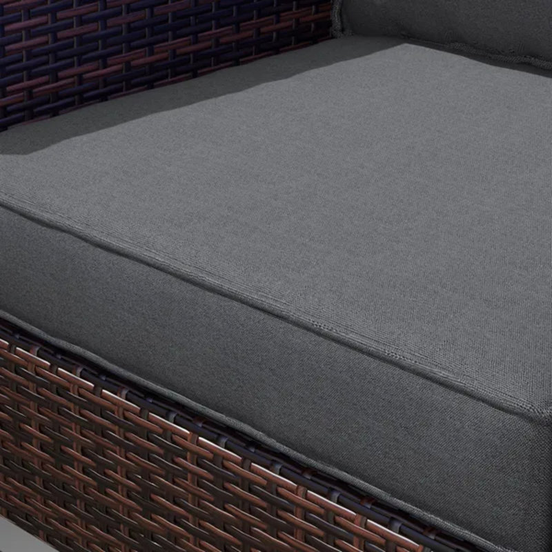 8 Piece Outdoor Patio Chair Cushion Set, Fade Resistant Seat & Backrest Replacement Cushions, Gray