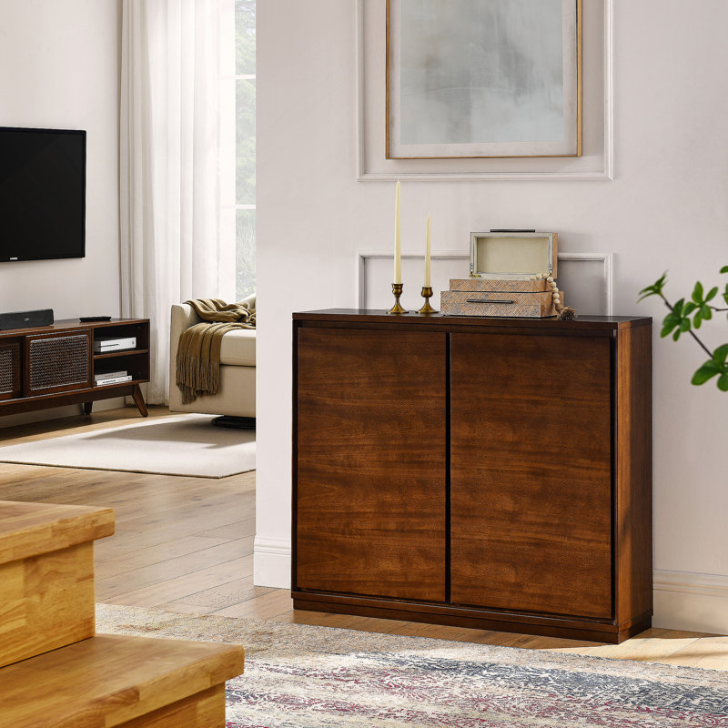 Buffet, armoire de buffet avec 2 trous de sortie, armoire de rangement pour le hall d'entrée