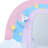Aelicia Rainbow Unicorn Kids Vanity Table & Stool with Mirror