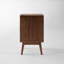 Table de chevet 16,5 po noyer noir entièrement assemblée avec 2 tiroirs-800595015-804255621