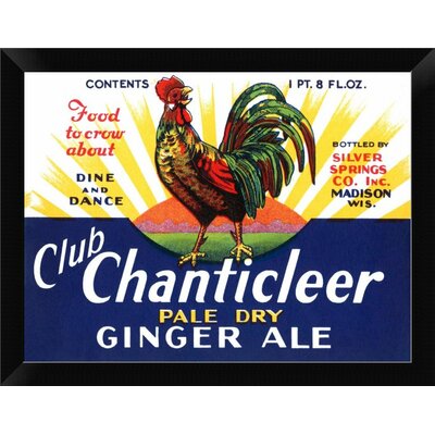 Club Chanticleer Pale Dry Ginger Ale' Framed Graphic Art Print -  East Urban Home, EASN8177 39525587