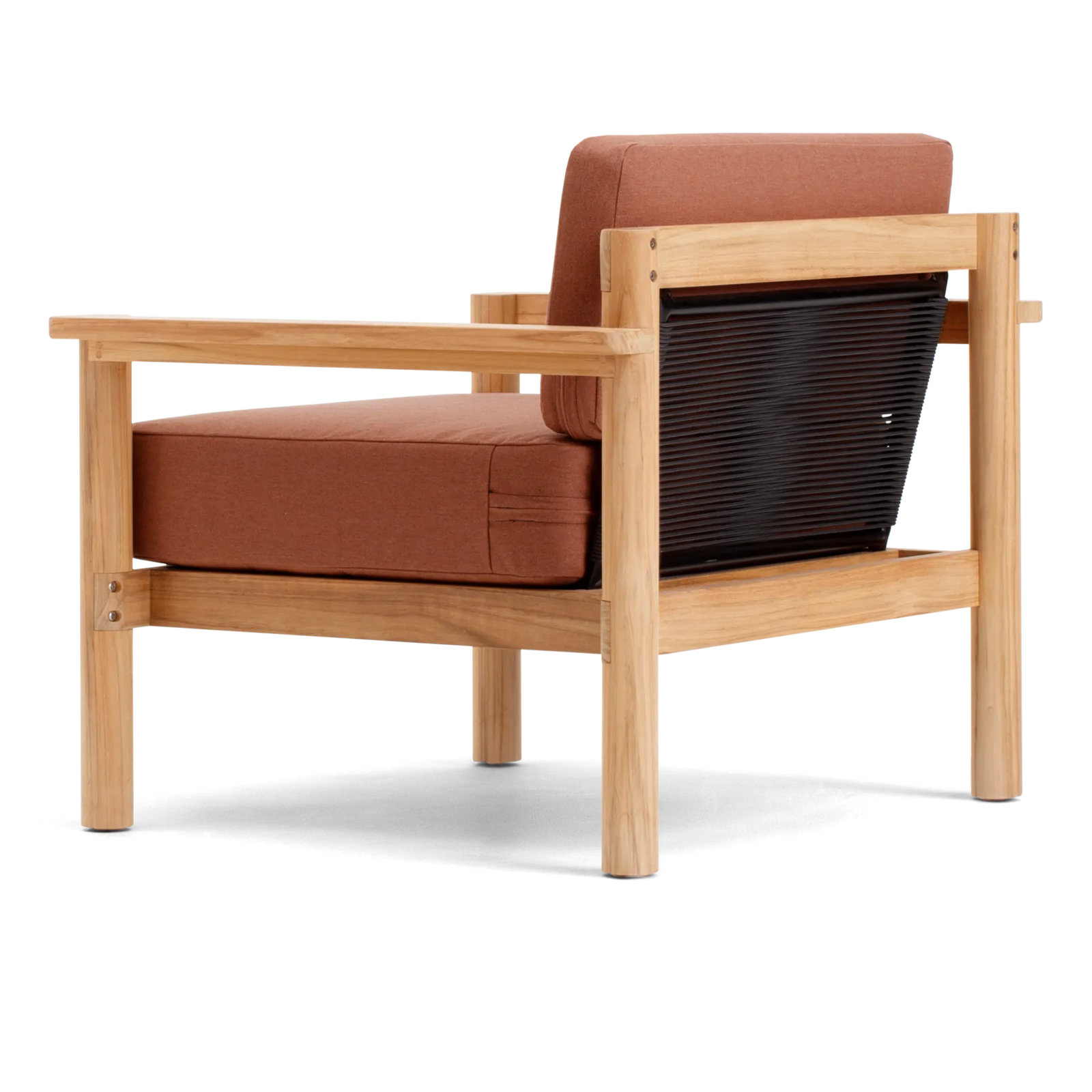 Haven Teak Outdoor Lounge Chair , Sunbrella® Cushions Included, Sunbrella Rust