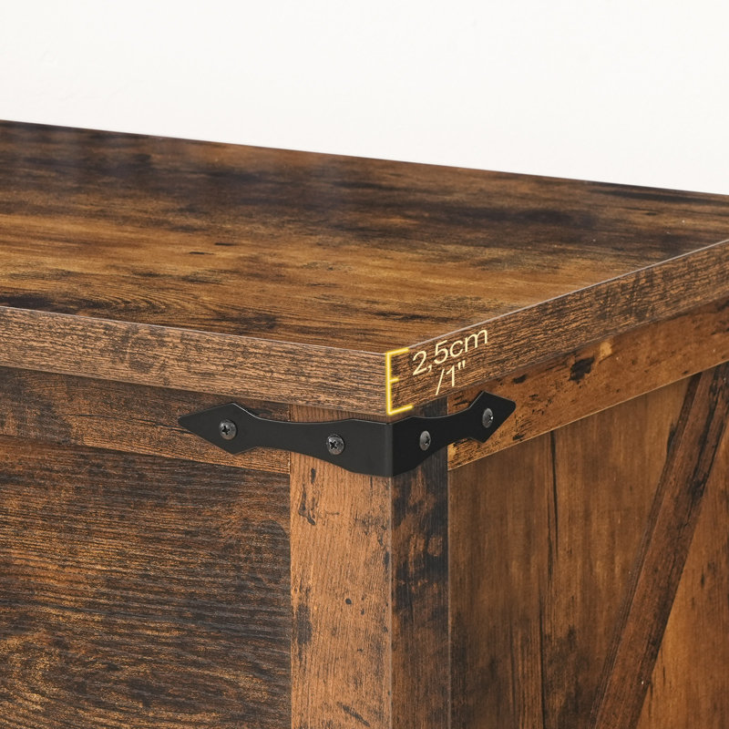 Coffre de rangement 47,5 po, Brun