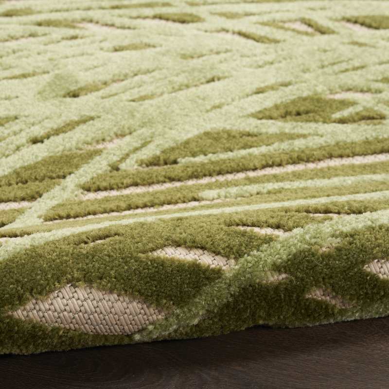 Brasfield Floral Indoor / Outdoor Rug, Rectangle 6' x 9'