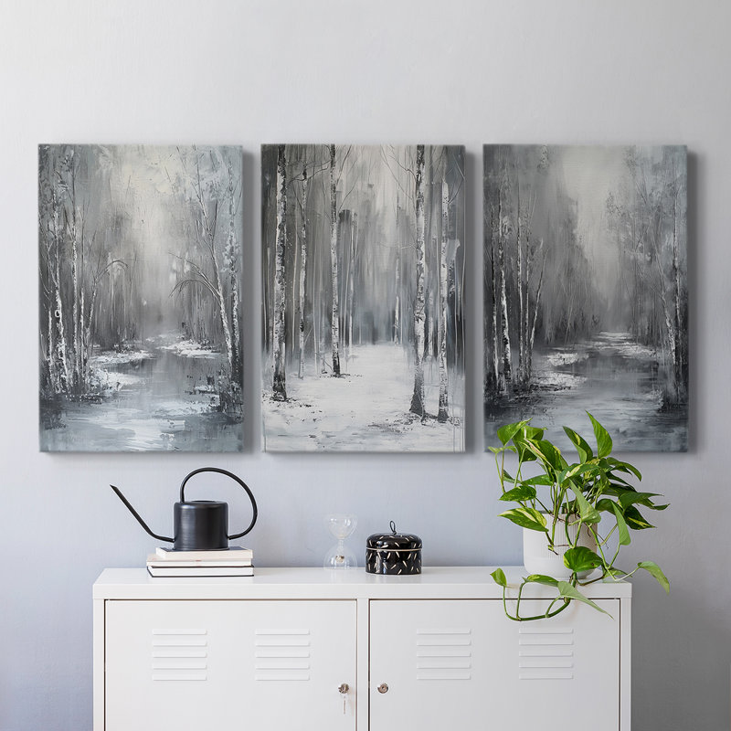 Lanscape Study Series X - Ensemble de toiles tendues avec châssis Premium - Prêt à être accroché