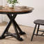 Table de salle à manger à tréteaux Sterling 45W avec 4 chaises à haut dossier-105299777