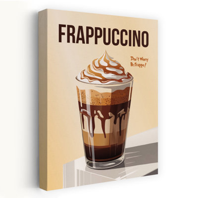 Art mural contemporain Sweet Caramel Frappe