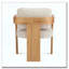 Chaise de salle à manger en bois avec accoudoirs-945225495