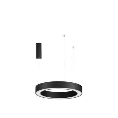MORBIDO 1 - Light Black LED Waggon Wheel Pendant