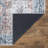 Washable Non-Slip Traditional Blue / Coral Rug -115161578
