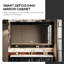 Meuble-lavabo autoportant en bois d'hévéa massif 59,06 po avec armoire à miroir-1222489776-1222489779
