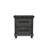 Hand-Carved Solid Wood 2-Drawer Nightstand