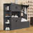 Hall Cabinet with Shelves and 4 Hooks-705003569
