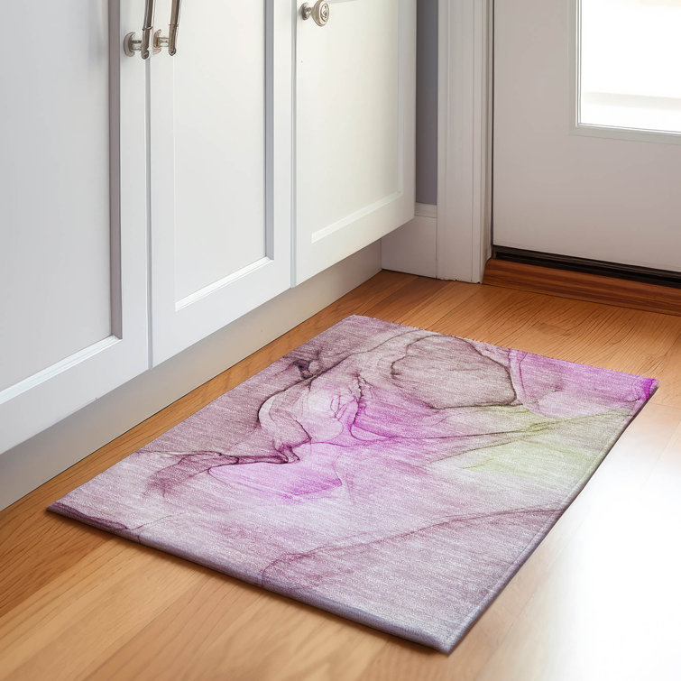Premium Machine Washable Cerrito AMF502 Pink Rug