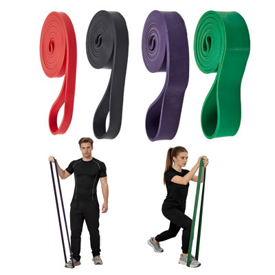 Heavy‑Duty Pull‑Up Assistance Resistance Bands, Natural Latex Loop Exercise Bands Set, Multiple Resistance Levels, Fitness Stretch Bands for Strength Training, Physical Therapy, Home & Gym Use