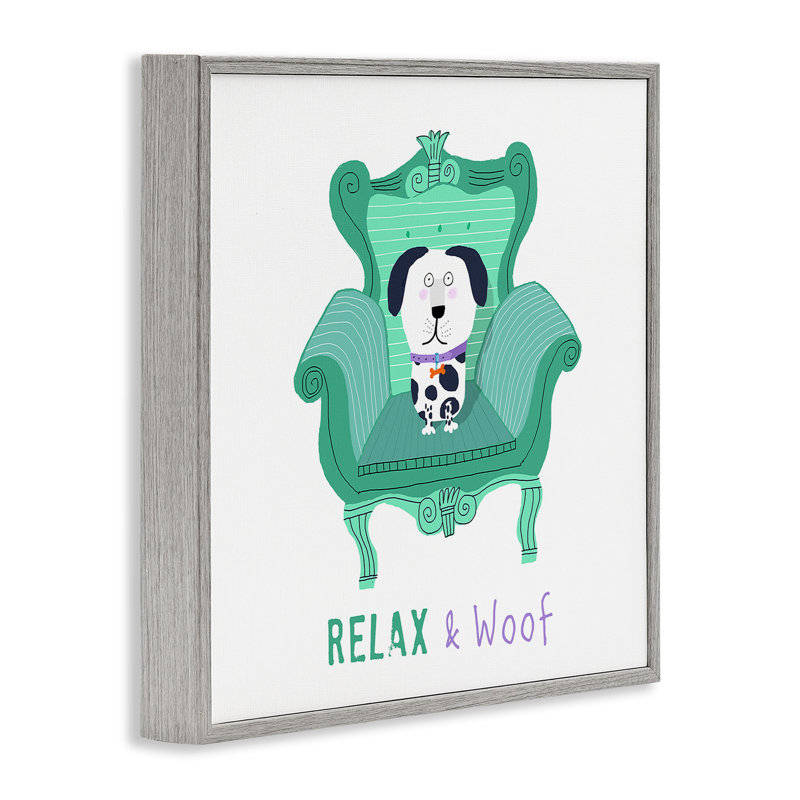 Art de giclée Relax & Wouf par Carla Daly, Estampe numérique Farmhouse, 17" H x 17" W
