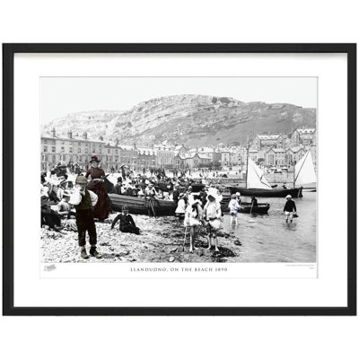Llandudno, On The Beach 1890 - Single Picture Frame Print
