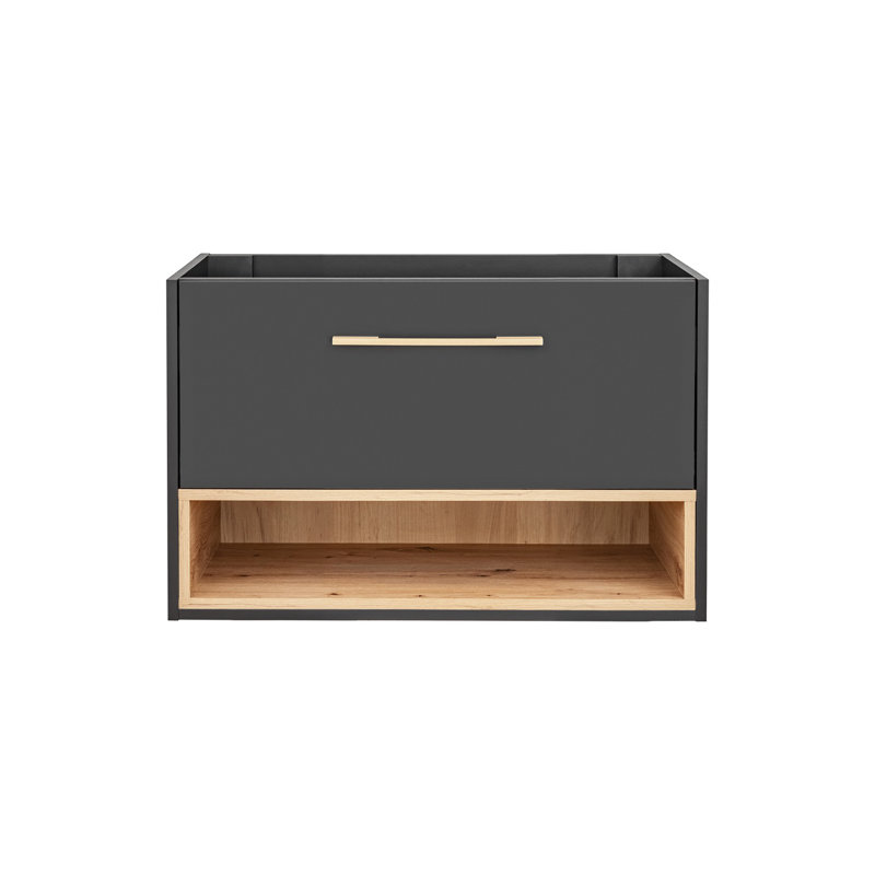 Ferdinanda 80cm Single Bathroom Vanity Base Only in Grey