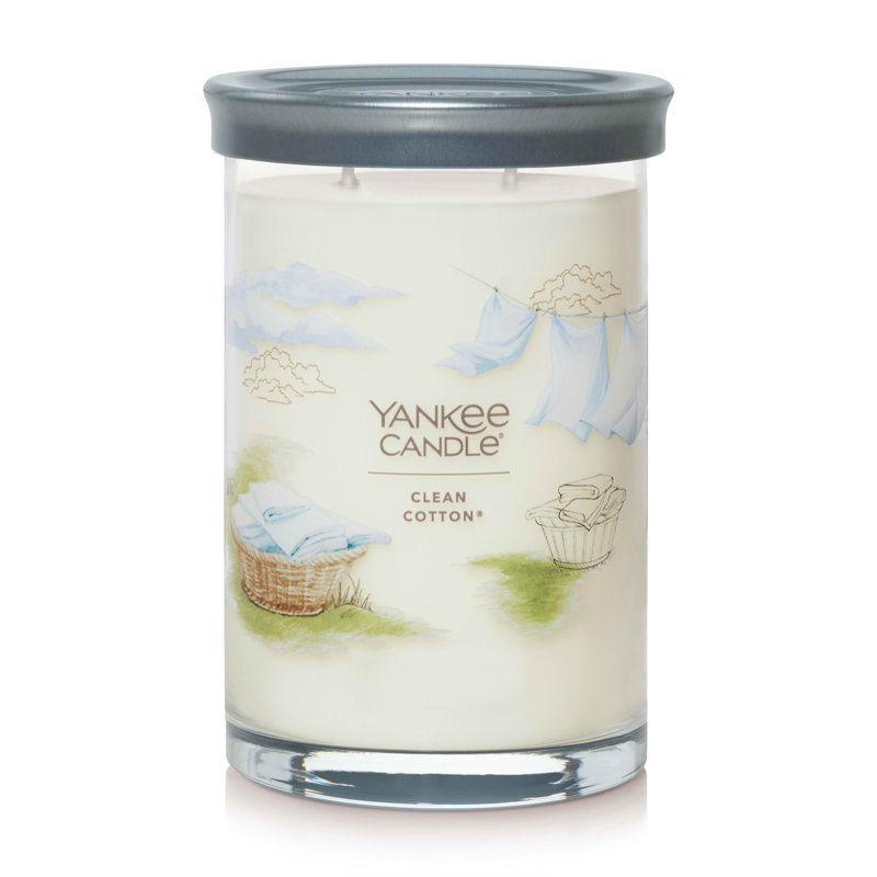20oz Green Soy Tumbler Candle with Clean Cotton Scent