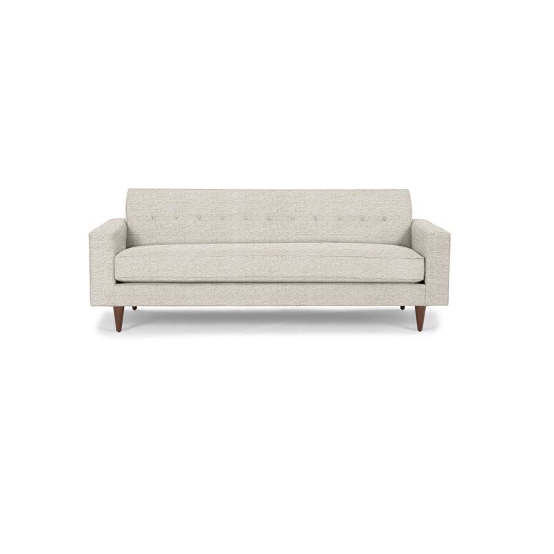 Floyd Sofa, Walnut, White Heron Polyester