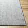 Rectangle Machine Woven Polyester Area Rug in Ivory/Medium Gray