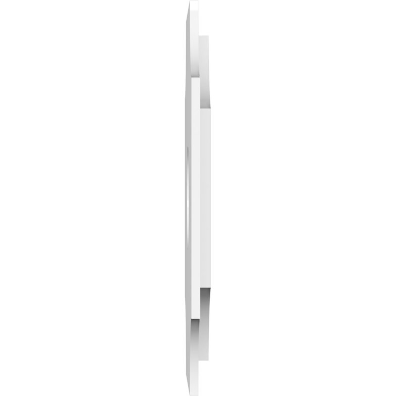 18" White PVC Contemporary Two-Piece Ceiling Medallion