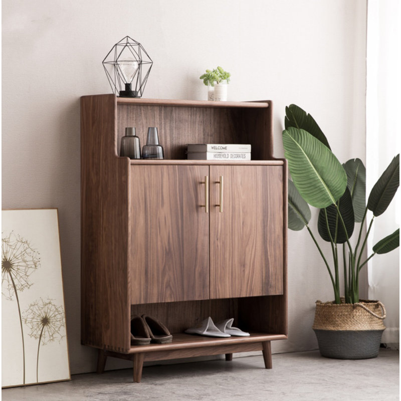 Simple Solid Wood Household Entrance Cabinet Solid Wood Accent Cabinet