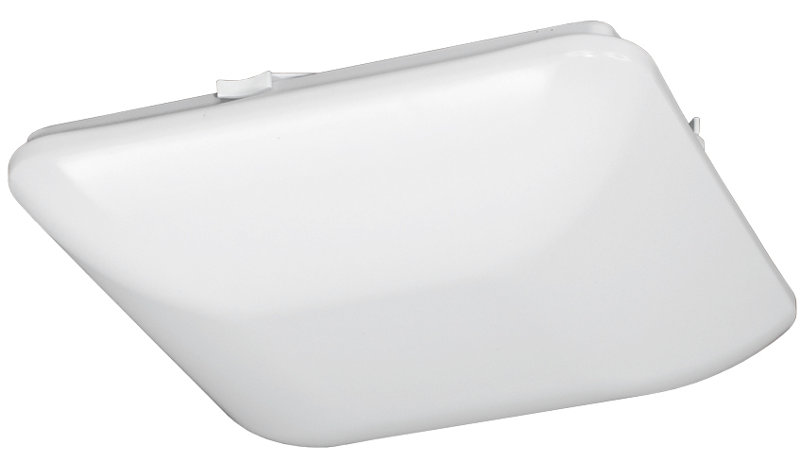 Acrylic Flush Mount, 3" H x 14" W x 14" D