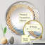 Miroir mural abstrait abstrait, spirale bleue dorée-95184062