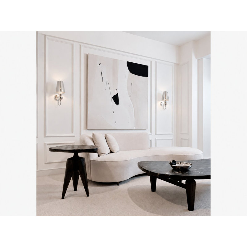 1-Light Polished Chrome Steel Wall Sconce With A Shade