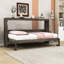 Lit escamotable simple en bois avec éclairage DEL et verrou de sécurité-438009703
