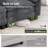 3-piece Upholstered Modular Sectional Sofa Sets, Oversized Couch Set With Sofa, Loveseat And Armchair-1951337239