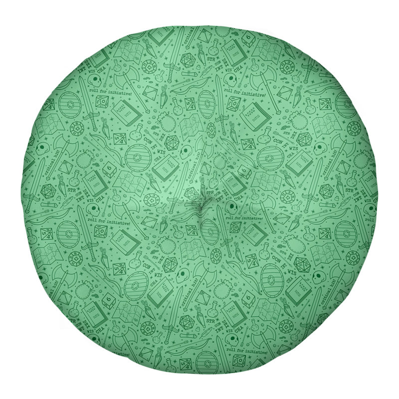 Coussin de sol Katelyn Elizabeth, 30 po x 30 po, Vert