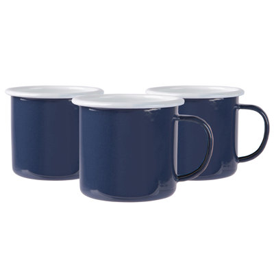 Argon Tableware - Coloured Enamel Mugs - 375ml