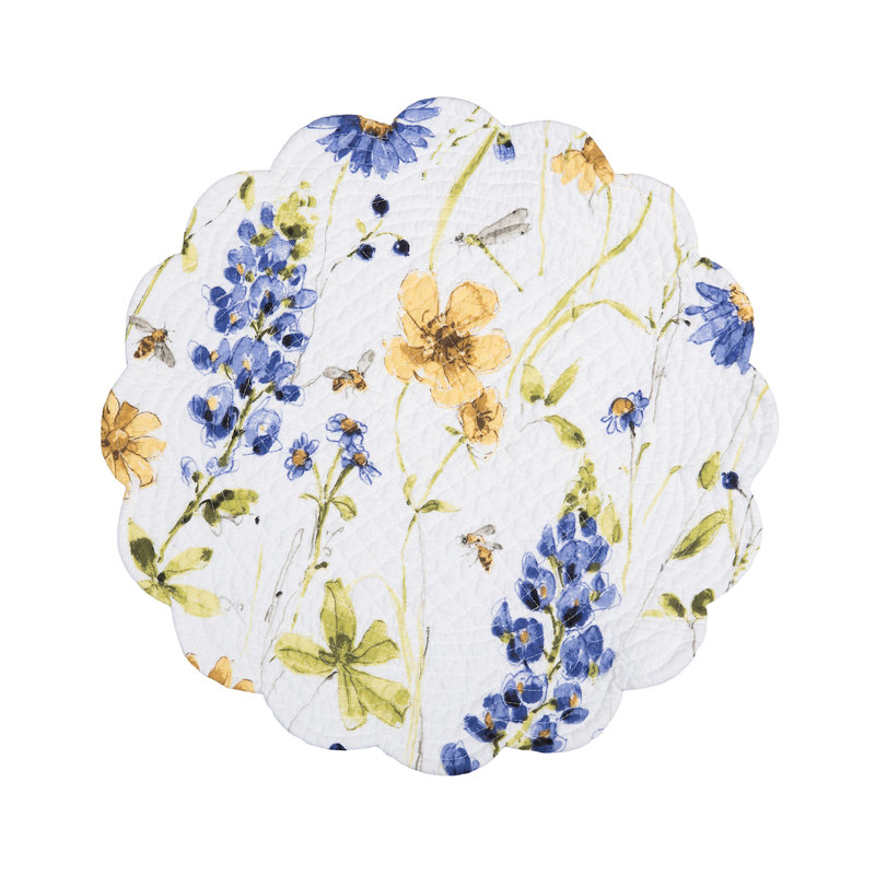 Ensemble de 6 napperons en coton 17 po Lovely Blues