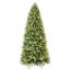 Arbres de Noël artificiels pré-éclairés, lumières chaudes, embouts de branches mixtes en PE et PVC, base en métal-439336970